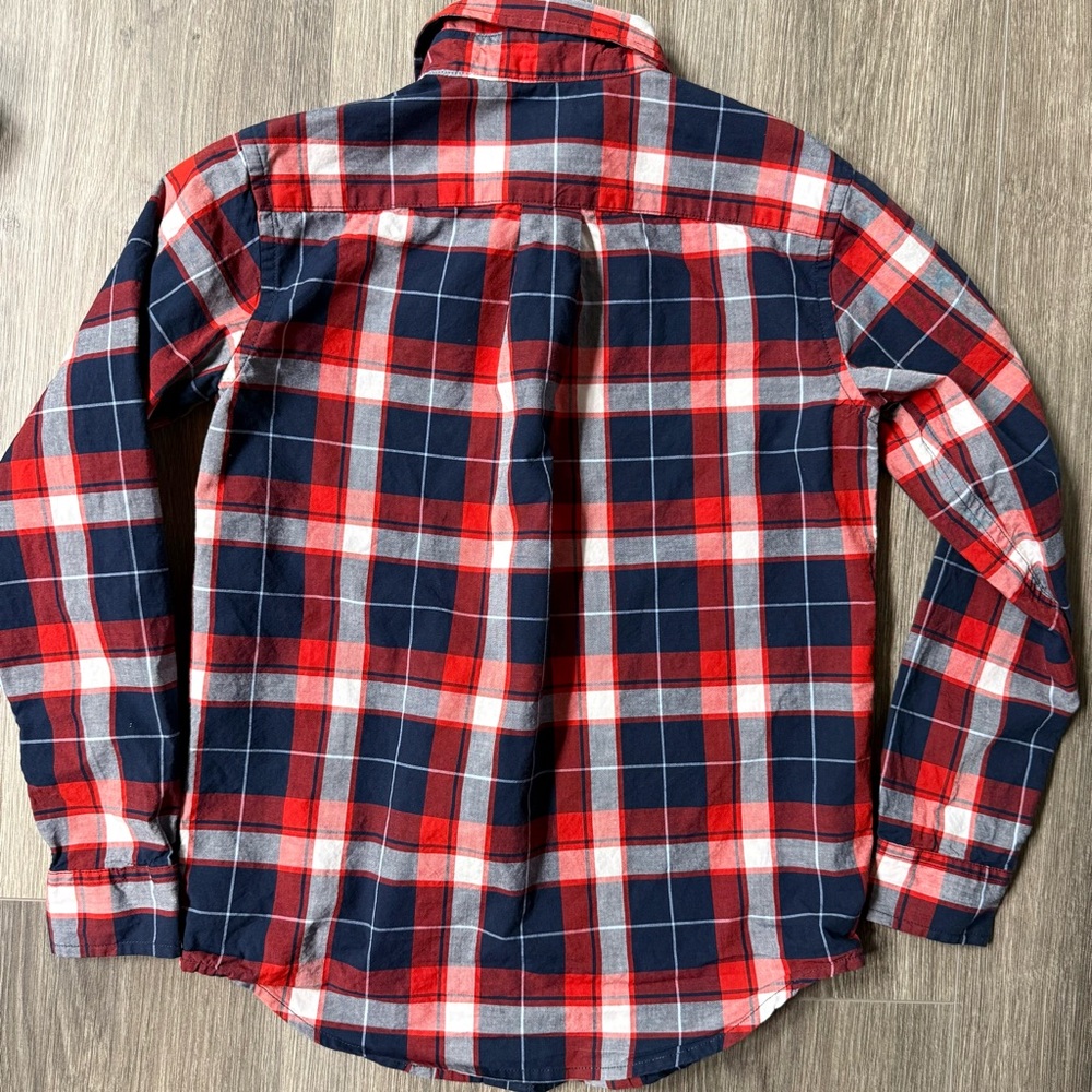 Janie and Jack Lot of 4 LS Boys Plaid Button-Down Shirts Size 8 - Picture 5 of 14